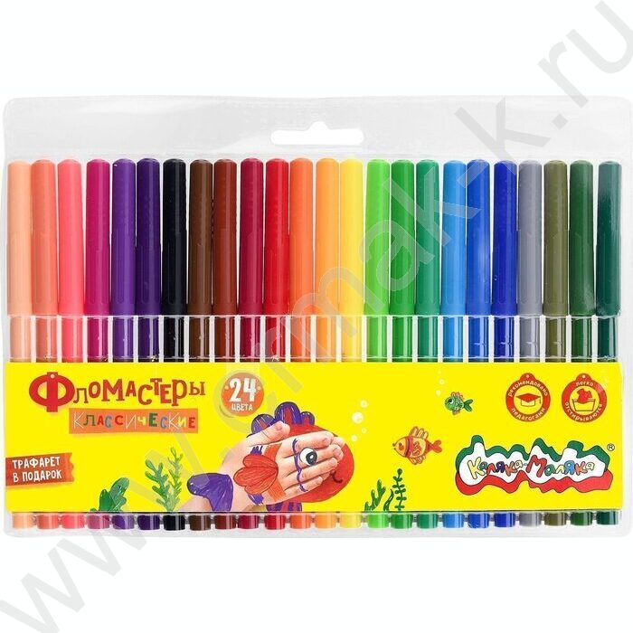 Фломастеры  24цв Каляка-Маляка /блистер | Фото 1
