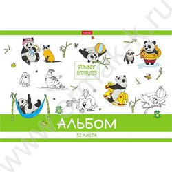 Альбом д/рисования 32л "Забавные истории" 5видов | Фото 2