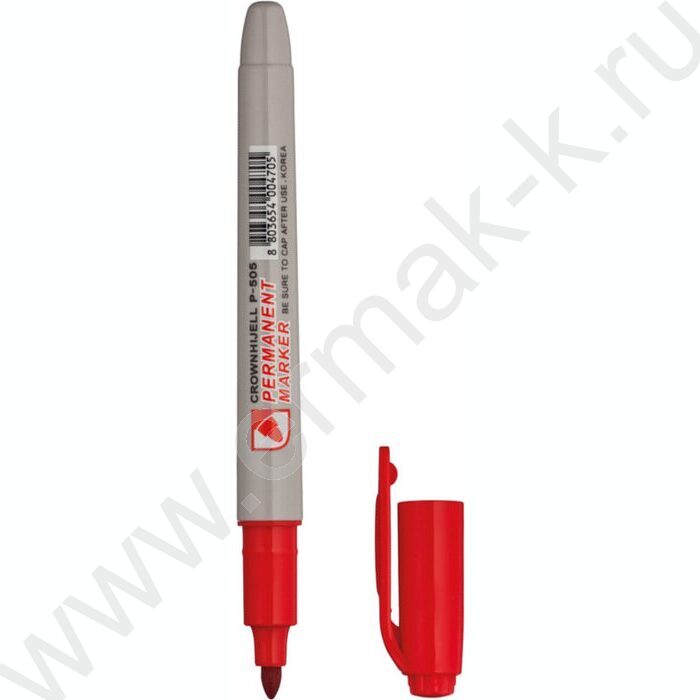 Маркер перм. /красный/ 2мм круг "Multi Marker Slim" | Фото 1