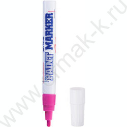 Маркер-краска /розовый/ 4мм круг /нитро-основа | Фото 1