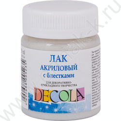 Лак акриловый с блестками 50 мл Декола | Фото 1