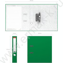 Файл 50мм Бизнес разборный зелёный с карманом | Фото 4