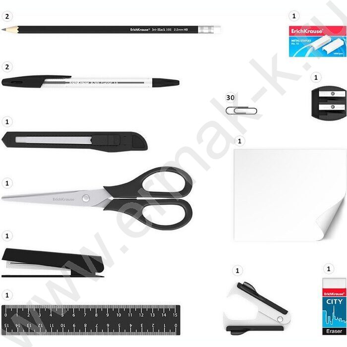 Офисный набор 15 предм. Victoria, Classic /чёрный | Фото 2