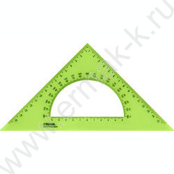 Треугольник пл. 45*16см  с транспортиром флюор прозр. | Фото 5