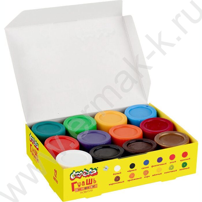 Гуашь  12цв 17,5мл "Каляка-Маляка" | Фото 5