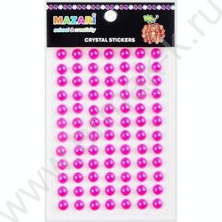 Наклейки-бусинки перламутровые Круг  84шт | Фото 1