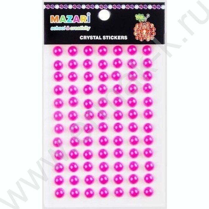 Наклейки-бусинки перламутровые Круг  84шт | Фото 1