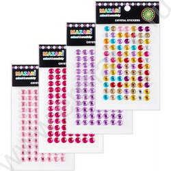 Стразы-наклейки акриловые Круг  84шт | Фото 1