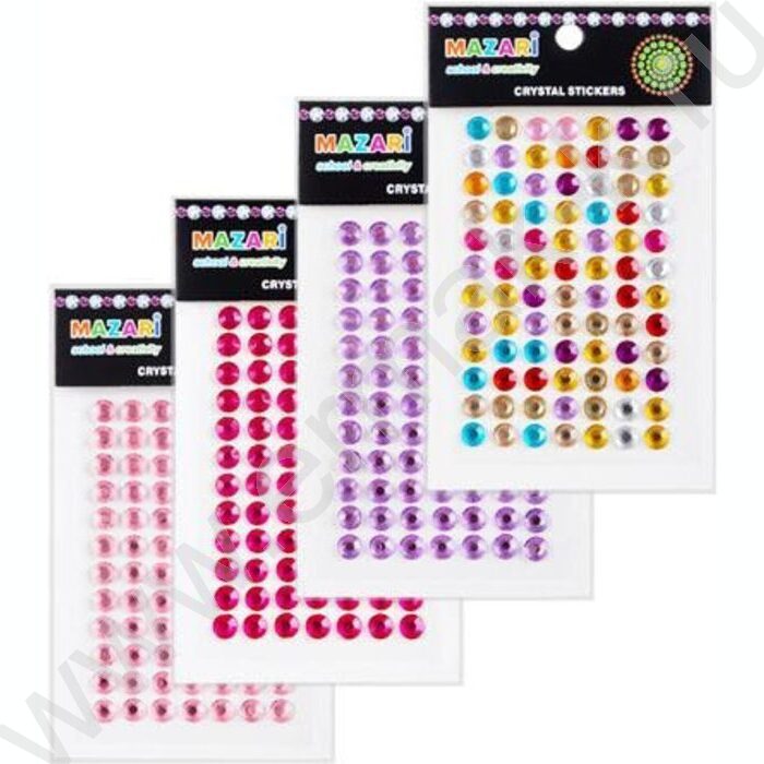 Стразы-наклейки акриловые Круг  84шт | Фото 1