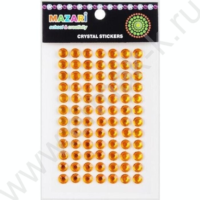 Стразы-наклейки акриловые Круг  84шт | Фото 2