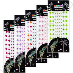 Стразы-наклейки акриловые Круг+квадрат 156шт | Фото 1