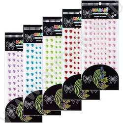 Стразы-наклейки акриловые Сердца+круг 164шт | Фото 1