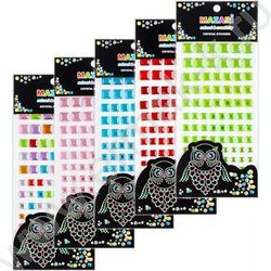 Стразы-наклейки акриловые Квадрат  84шт | Фото 2