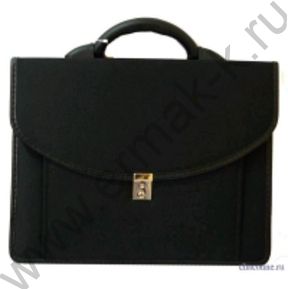 Портфель ткань Волосово черный 1карман