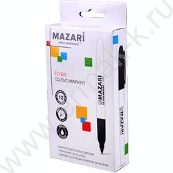 Маркер перм. CD,DVD /черный/ 1мм круг Flyer   | Фото 3