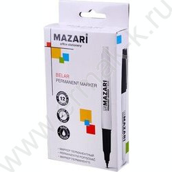 Маркер перм. /черный/ 1мм круг Belar   | Фото 3