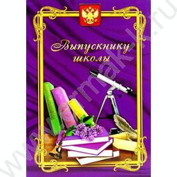 Папка адресная "Выпускнику школы" /глянец/ А4 | Фото 1