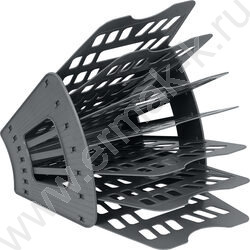 Лоток вертикально-гориз. разборный /серый/ 6отд. | Фото 1