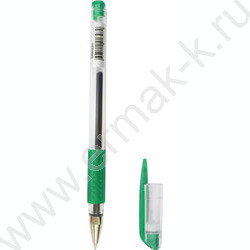 Ручка гелевая зеленая 0,5мм /прозр.корпус рез.держатель/ | Фото 1