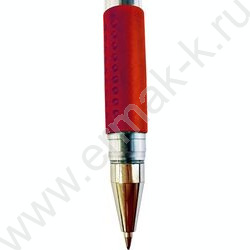 Ручка гелевая красная 0,5мм /прозр.корпус рез.держатель/ | Фото 2