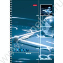 Тетрадь  80л А4 клетка/спираль "OfficeLine" /лак/ | Фото 1