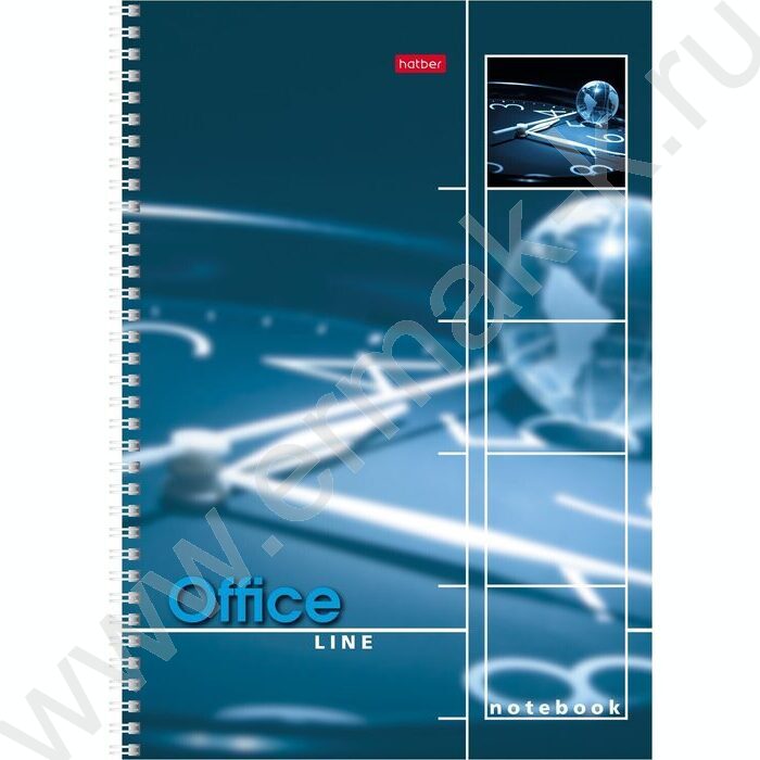 Тетрадь  80л А4 клетка/спираль "OfficeLine" /лак/ | Фото 1