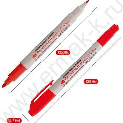Маркер перм. /красный/ двустор. 2мм/1мм круг "Multi Marker Twin"   | Фото 4