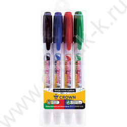 Маркер д/маркерных досок /набор  4цв/ 2мм круг "Multi Board Slim" /чехол с европодвесом     | Фото 1