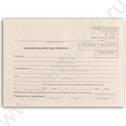 Бланк Командировочное удостоверение А5 /уп.100шт | Фото 1