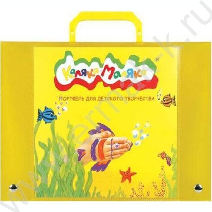 Портфель пластик Жёлтый | Фото 1