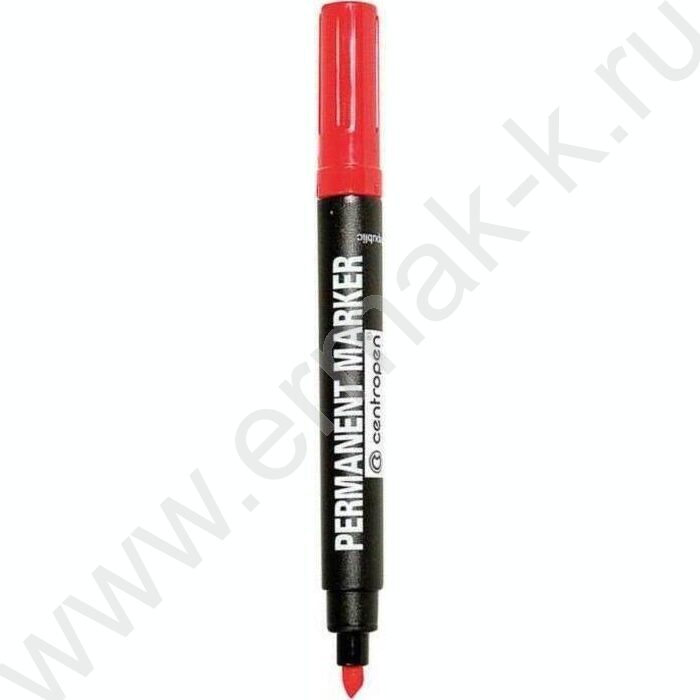 Маркер перм. /красный/ 4,6мм косой | Фото 1