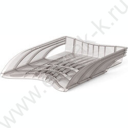 Лоток горизонтальный литой S-Wing дымчатый | Фото 1