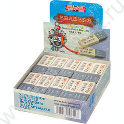 Ластик комбинированный серо-белый "Sanpearl" (KIN 6541) | Фото 2