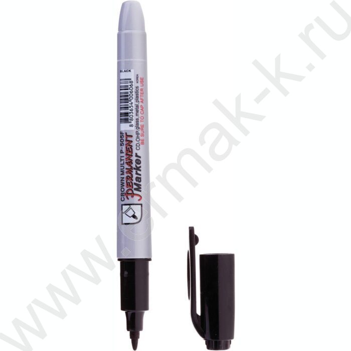 Маркер перм. /черный/ 1мм круг "Multi Marker Super Slim" | Фото 1