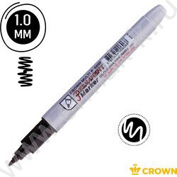 Маркер перм. /черный/ 1мм круг "Multi Marker Super Slim" | Фото 3