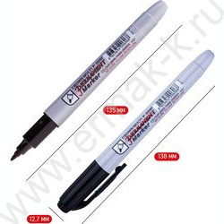 Маркер перм. /черный/ 1мм круг "Multi Marker Super Slim" | Фото 4