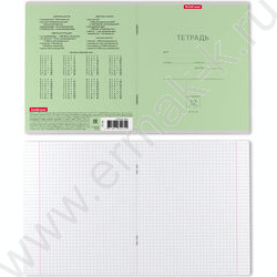 Тетрадь  12л клетка "Классика" зеленый | Фото 2