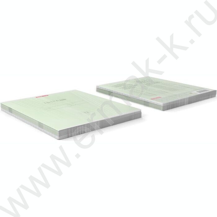 Тетрадь  12л клетка "Классика" зеленый | Фото 3