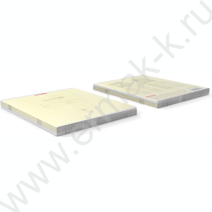 Тетрадь  12л клетка "Классика" жёлтый | Фото 3