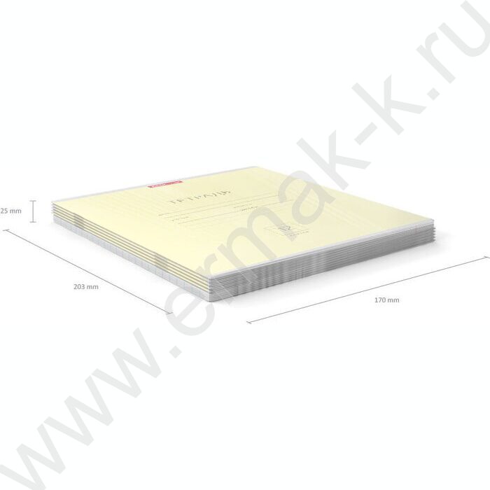 Тетрадь  12л клетка "Классика" жёлтый | Фото 5