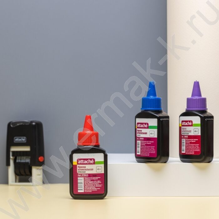 Штемпельная краска 45мл синяя | Фото 7