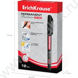 Маркер перм. линер /черный/ 0,6мм FP-50   | Фото 5