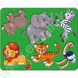 Трафарет "Веселые зверята" | Фото 1