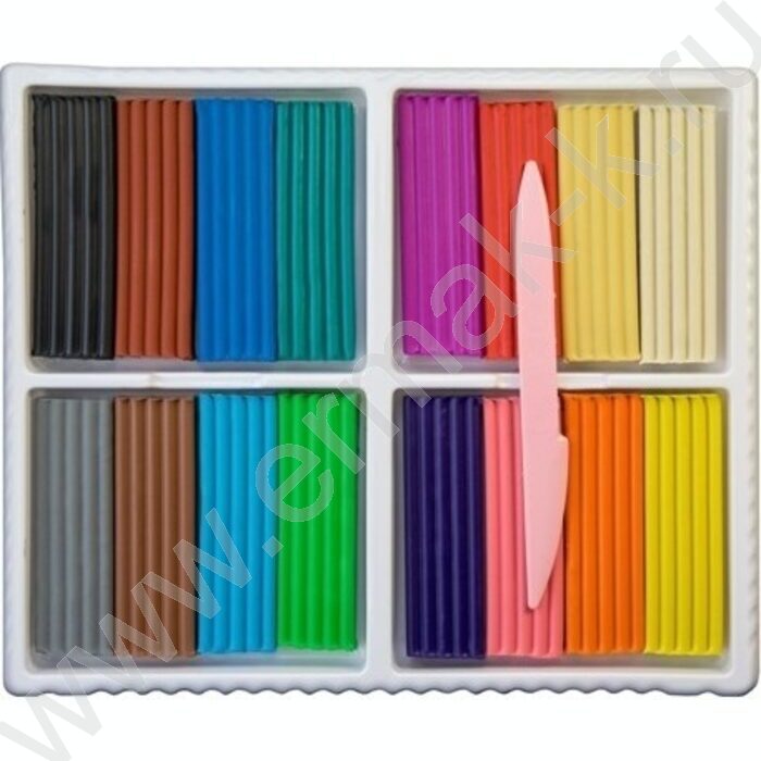 Пластилин  16цв 320г Классика+стек | Фото 2