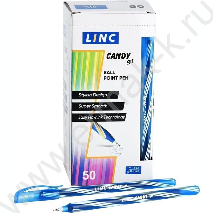 Ручка шар Candy синяя 0,6мм | Фото 5