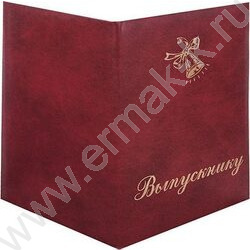 Папка адресная "Выпускнику с колокольчиком" бум/винил | Фото 1