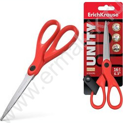 Ножницы 16см Unity /красные /европодвес | Фото 2