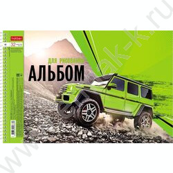 Альбом д/рисования-спираль 32л "Внедорожники" /перфорация/ 5видов | Фото 2
