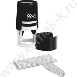 Печать самонаборная автомат d=40мм 1круг текста,пластик (аналог 46040/1) | Фото 1