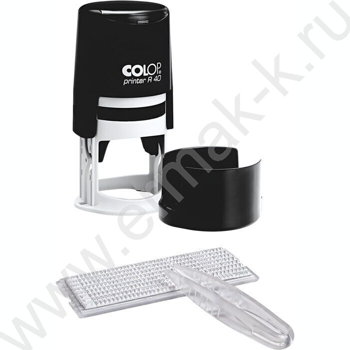 Печать самонаборная автомат d=40мм 1,5круга текста,пластик (аналог 46040/1,5) | Фото 1